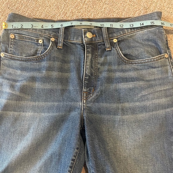 Madewell The Slim Boy Jean, Eames Wash, Medium Blue, Mid-Rise, Full Length, 28 - Picture 8 of 15